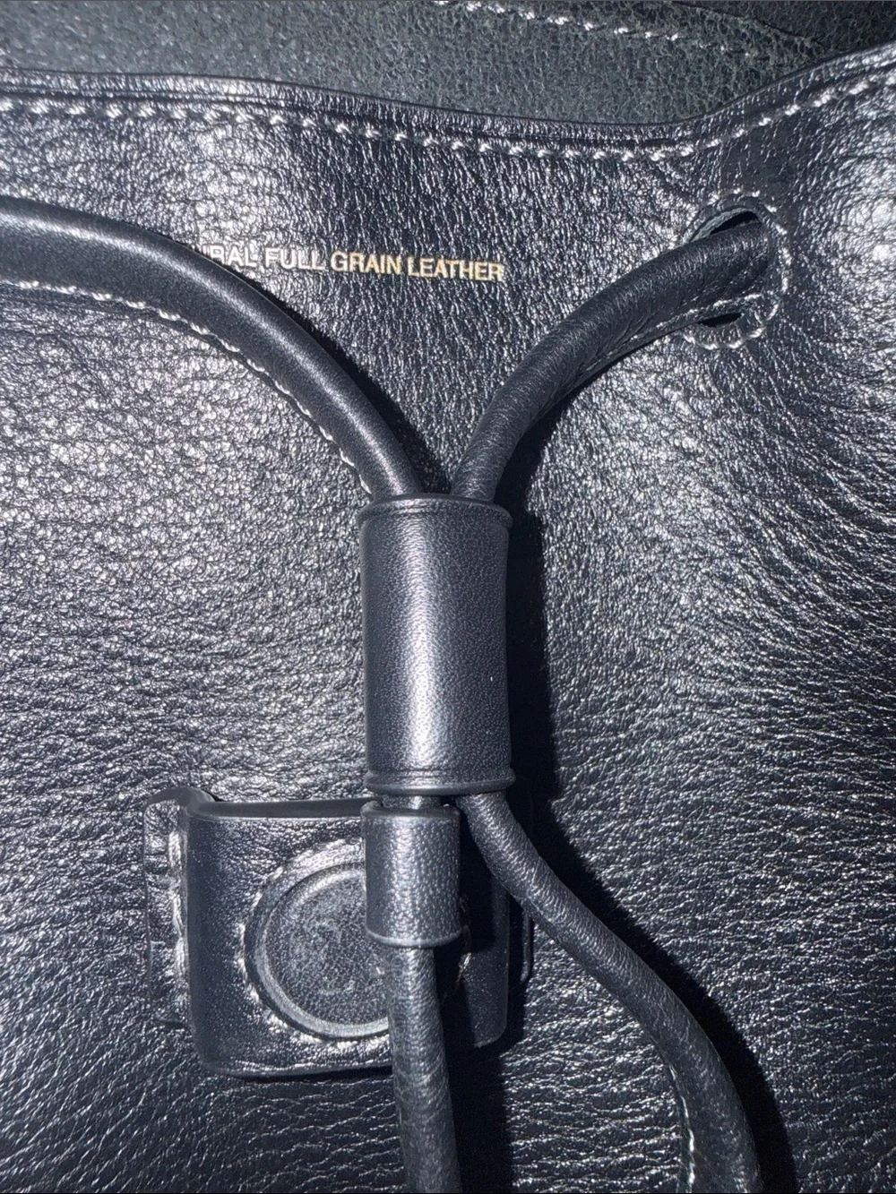 COACH New York Black Full Grain Leather Backpack | Multi-Pocket Daypack